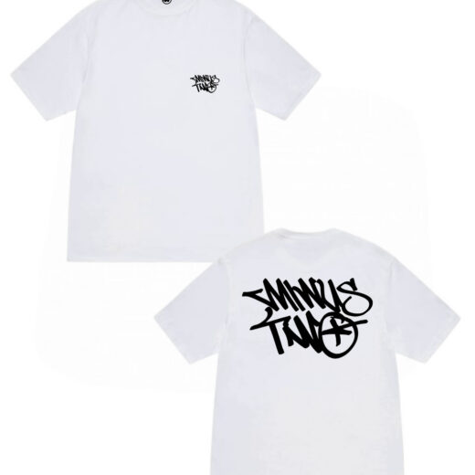 Біла Футболка PrintBro Minus Two Logo унісекс