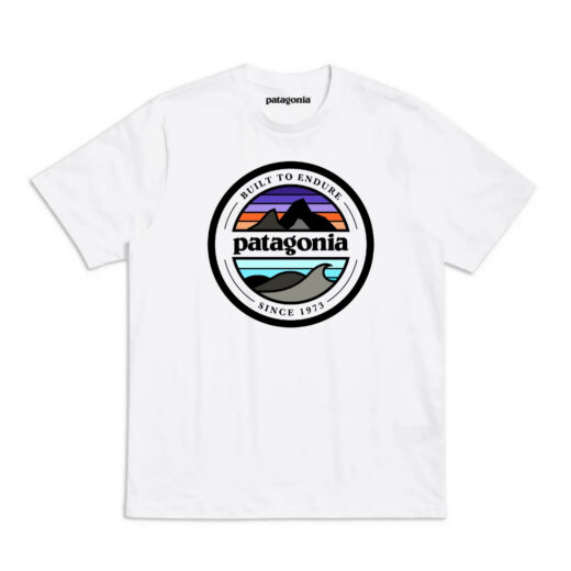 Біла Футболка PrintBro Patagonia Logo унісекс Патагонія