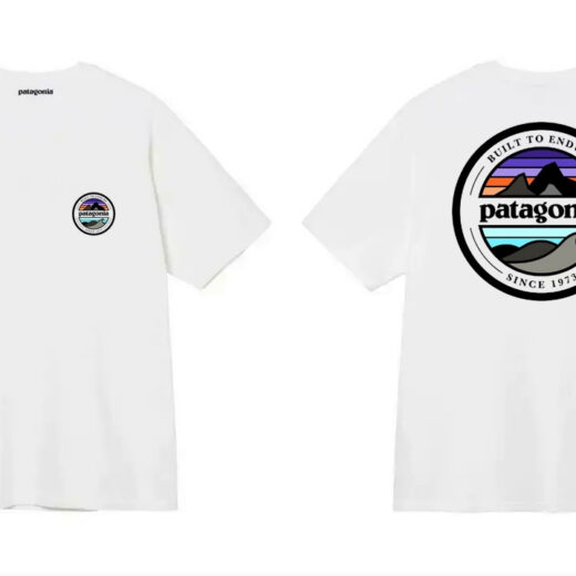 Біла Футболка PrintBro Patagonia Two-sides Logo унісекс Патагонія