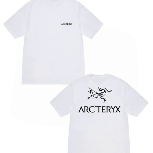 Біла Футболка PrintBro Arcteryx Two Sides Logo унісекс Arc'teryx Арктерикс