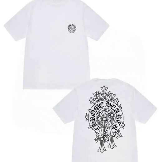 Біла Футболка PrintBro Chrome Hearts Logo унісекс Хром Хартс Хром Харт