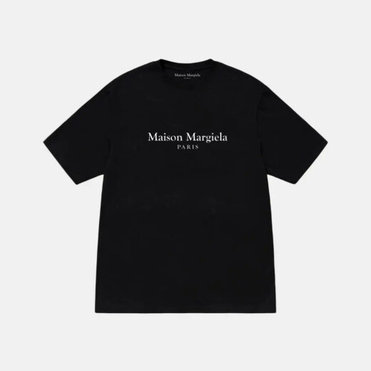 Чорна Футболка PrintBro Maison Margiela Logo унісекс Мейсон Марджела