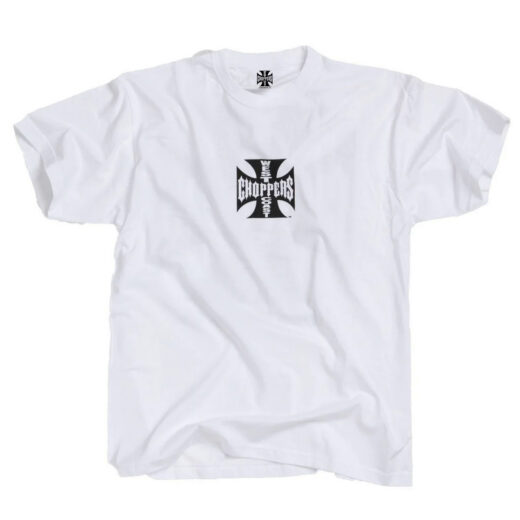Біла Футболка PrintBro West Coast Choppers Logo унісекс Вест Кост Чоперс