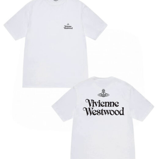 Біла Футболка PrintBro Vivienne Westwood Two Sides Logo унісекс Вів'єн Вествуд