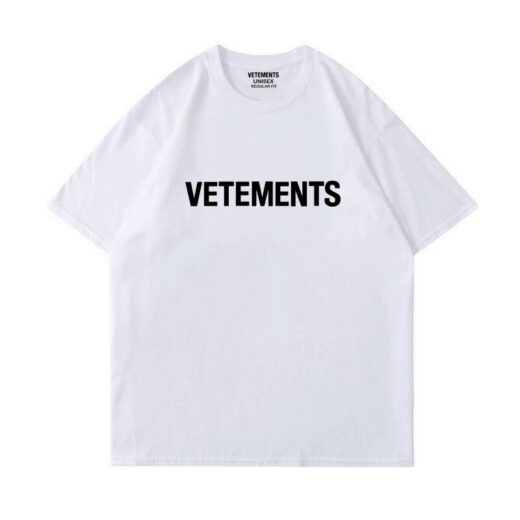 Біла Футболка PrintBro Vetements Logo унісекс Ветементс Ветмо