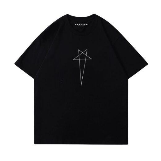 Чорна Футболка PrintBro Rick Owens Logo унісекс Рік Овенс