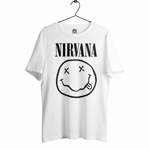 Біла Футболка PrintBro Nirvana унісекс футболки Нірвана Курт Кобейн