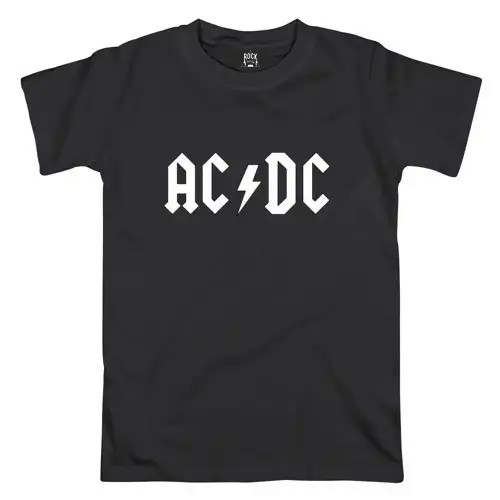 Футболка PrintBro AC / DC чорна унісекс футболки