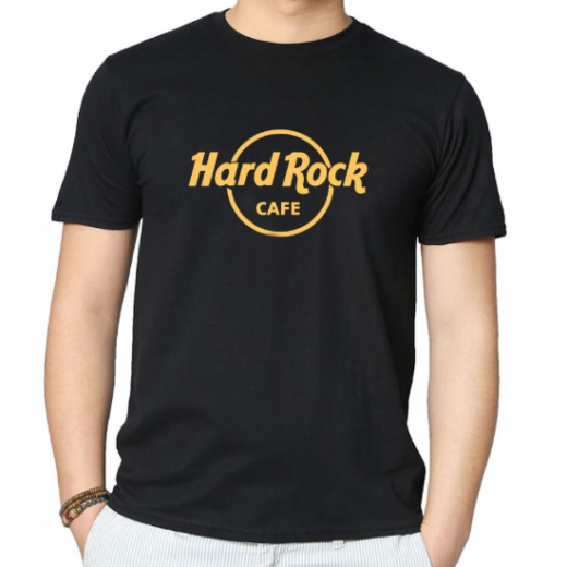 Футболка PrintBro Hard Rock Cafe чорна унісекс Хард Рок Кафе