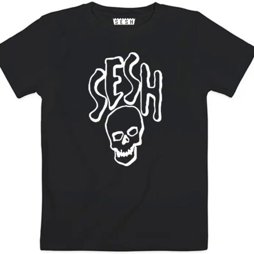 Чорна Футболка PrintBro Sesh / Bones Logo чорні футболки унісекс