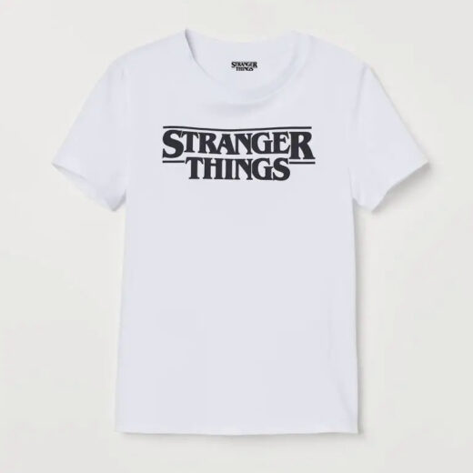 Біла Футболка PrintBro Stranger Things (дуже дивні справи) білі футболки унісекс (чоловіча, жіноча, дитяча)