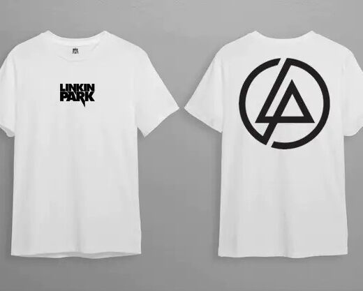 Біла Футболка PrintBro Linkin Park Logo білі футболки Лінкін Парк унісекс