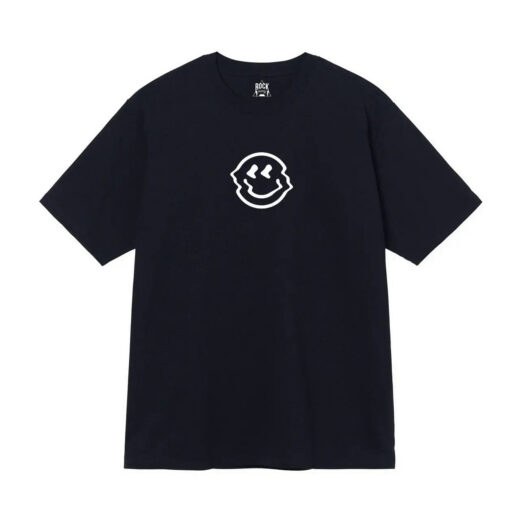 Чорна Футболка PrintBro Acid Smile Logo чорні футболки зі смайлом унісекс