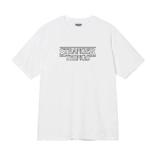 Біла Футболка PrintBro Stranger Things Logo vol 2 футболки Дуже дивні справи унісекс