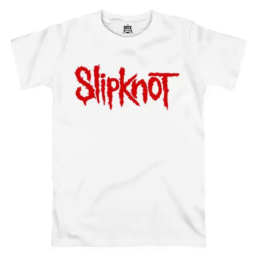 Біла Футболка PrintBro Slipknot білі футболки Сліпнот унісекс