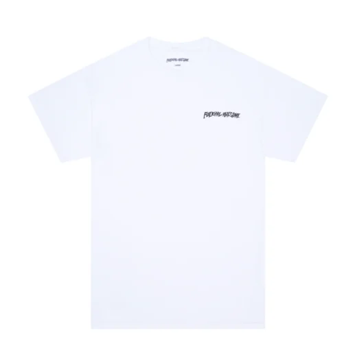 Біла Футболка PrintBro Fucking Awesome Minimal Logo унісекс чоловіча жіноча