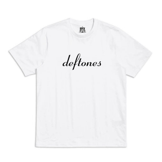 Біла Футболка PrintBro Deftones Minimal Logo футболки Дефтонс Дефтонес унісекс