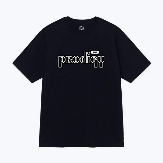 Чорна Футболка PrintBro Prodigy Old logo унісекс футболки Продіджі