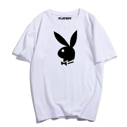 Біла Футболка PrintBro Playboy Logo футболки Плейбой унісекс