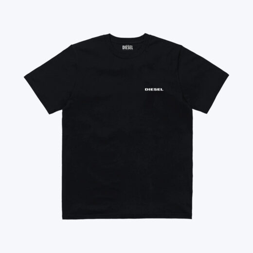 Чорна Футболка PrintBro Diesel Minimal Logo футболки Дизель унісекс