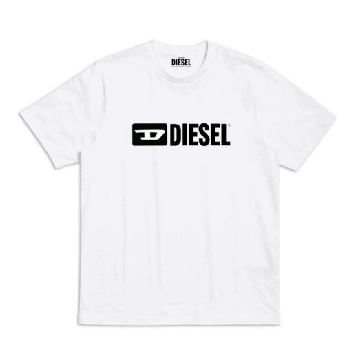 Біла Футболка PrintBro Diesel Black Logo футболки Дизель унісекс