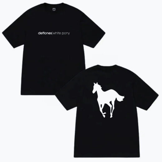 Чорна Футболка PrintBro Deftones White Pony футболки Дефтонс унісекс
