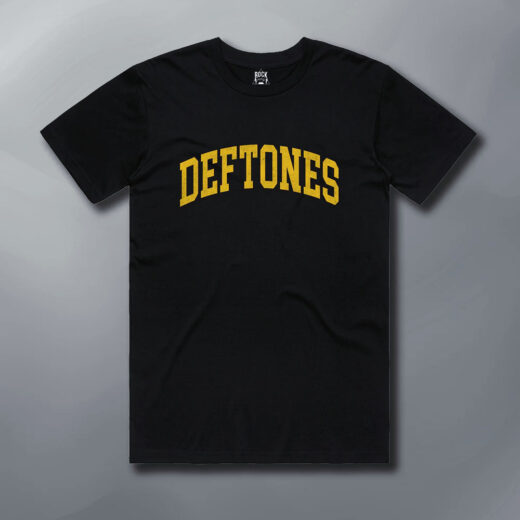 Чорна Футболка PrintBro Deftones College футболки Дефтонс унісекс
