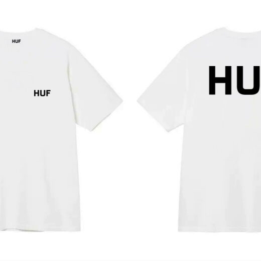 Біла Футболка PrintBro Huf Two Sides Logo унісекс Хаф Хуф