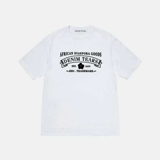 Біла Футболка PrintBro Denim Tears Logo унісекс Денім Тірс