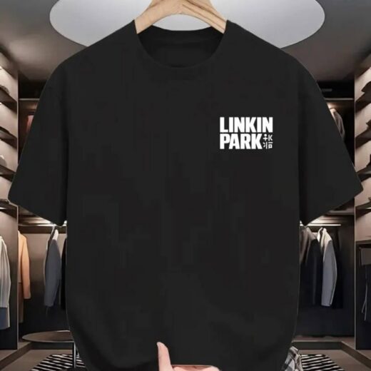 Футболка PrintBro оверсайз з принтом Linkin Park Чорний