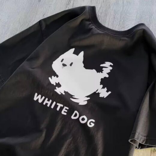 Стильна жіноча оверсайз Футболка PrintBro White Dog