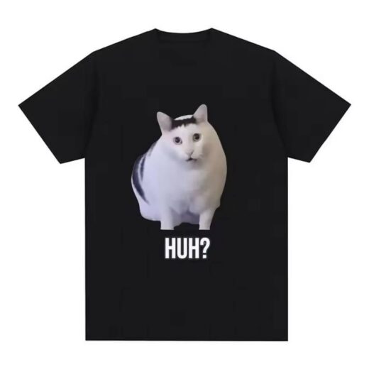 Футболка PrintBro жіноча з принтом Мемного Кота HUH?