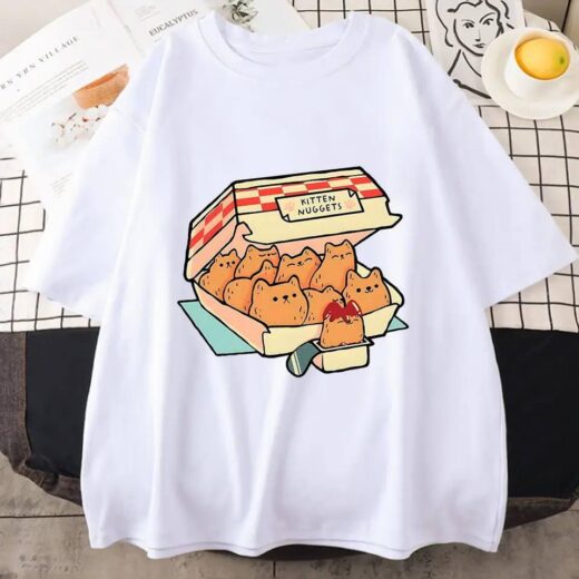 Футболка PrintBro жіноча з котиками Білий
