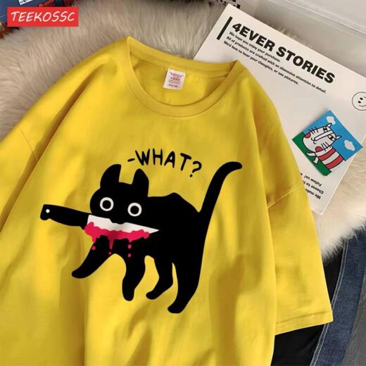 Жіноча стильна оверсайз Футболка PrintBro Кота Жовтий