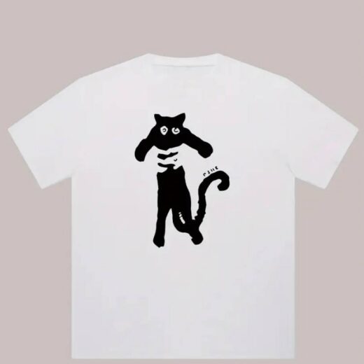 Жіноча Футболка PrintBro з принтом Кота Білий