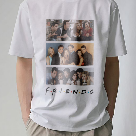 Футболка PrintBro Friends collage PG04661 Білий