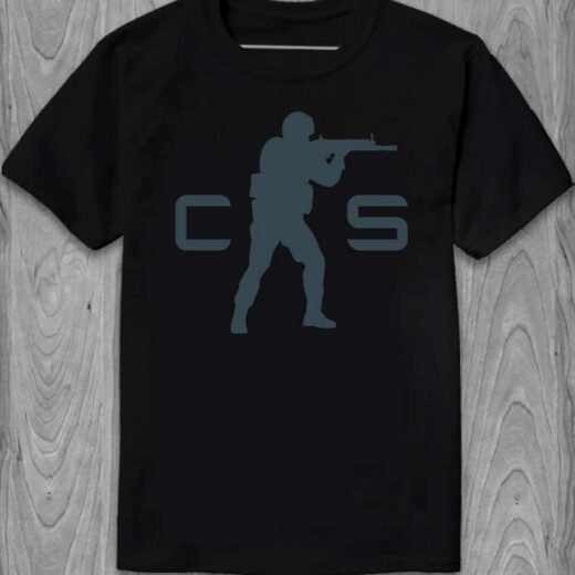 Футболка PrintBro Counter-Strike logo PG05774 goodreclama Чорний