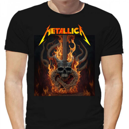 Футболка PrintBro Metallica poster PG05597 goodreclama Чорний