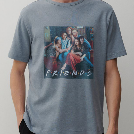 Футболка PrintBro Friends (Друзі) PG04686 Сірий