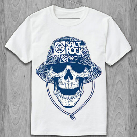 Футболка PrintBro Череп (SALT ROCK) PG06825 goodreclama Білий