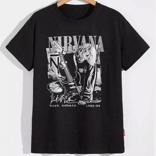 Футболка PrintBro Nirvana Kurt Cobain 1982-94 PG07321 goodreclama Чорний