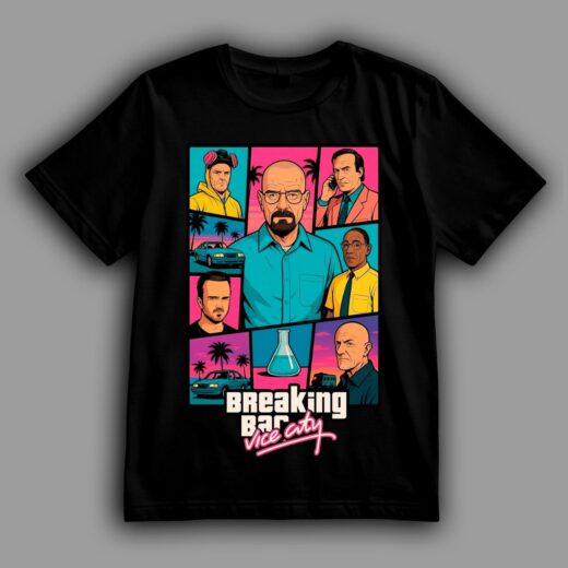 Футболка PrintBro Breaking Bad: Vice City PG10452 Чорний