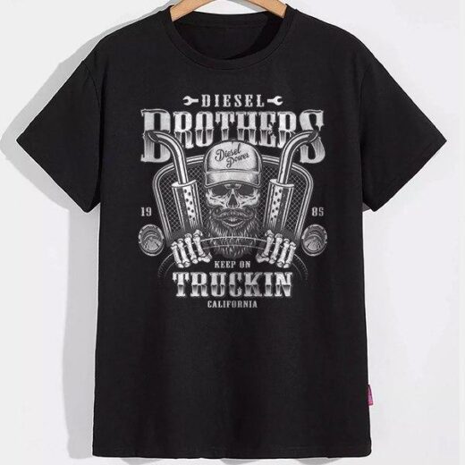 Футболка PrintBro Diesel power PG07695 goodreclama Чорний Art.001