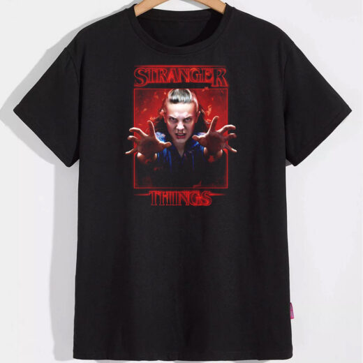 Футболка PrintBro чоловіча Stranger things PG08073 Чорний
