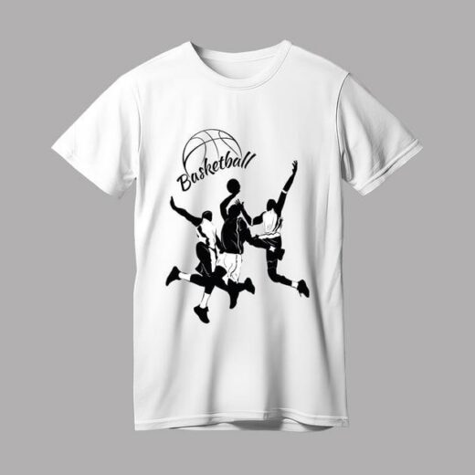 Футболка PrintBro чоловіча Basketball PG02745 Біла