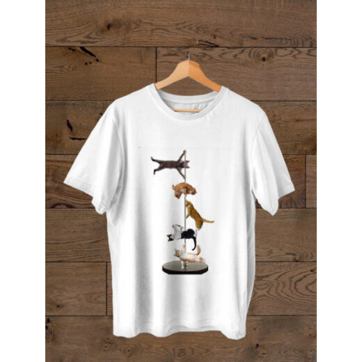 Футболка PrintBro Pole Dance. Cats PG03169 goodreclama Білий