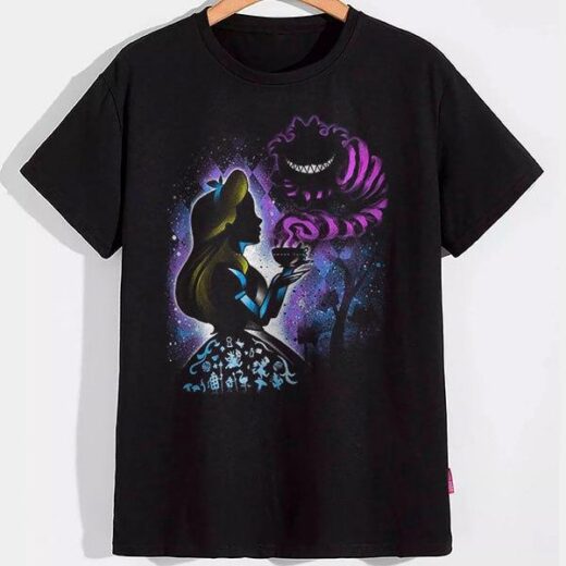 Футболка PrintBro чоловіча Alice in Wonderland Black art PG08043 goodreclama Чорний