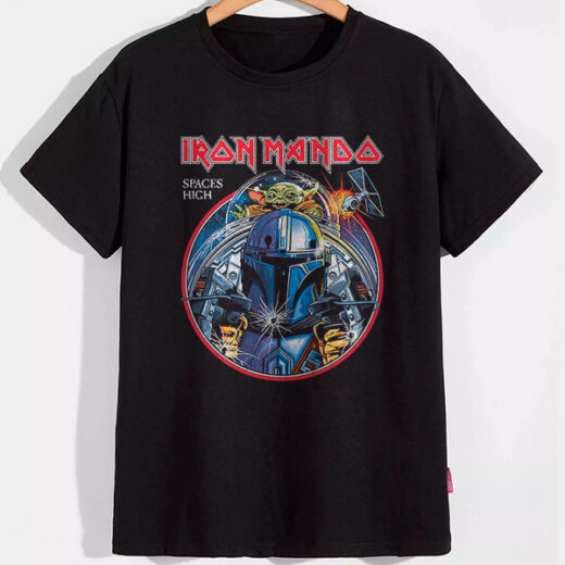 Футболка PrintBro Iron Mando PG07619 Чорний