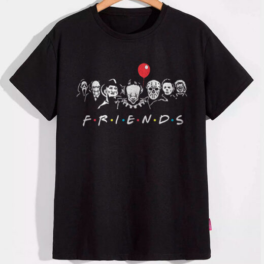 Футболка PrintBro Жахи Friends PG07467 Чорний