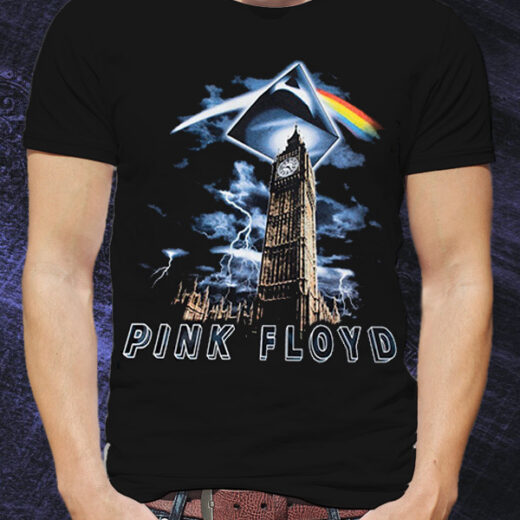 Футболка PrintBro чоловіча Pink Floyd (Big Ben art) PG01045 goodreclama Чорний